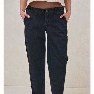 Bend The Rules Barrel Jean - Washed Black